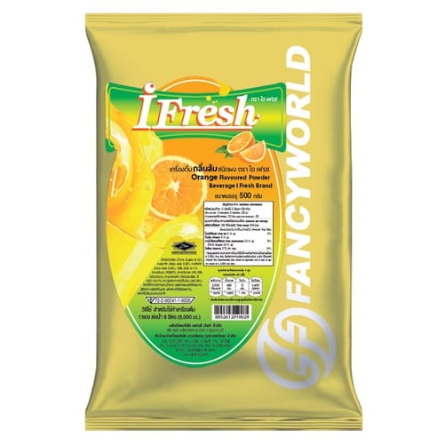 ผงน้ำผลไม้รสส้มสำเร็จรูปชนิดผง I-FRESH ขนาด 500 กรัม (ยกลัง 24 แพ็ค)_2